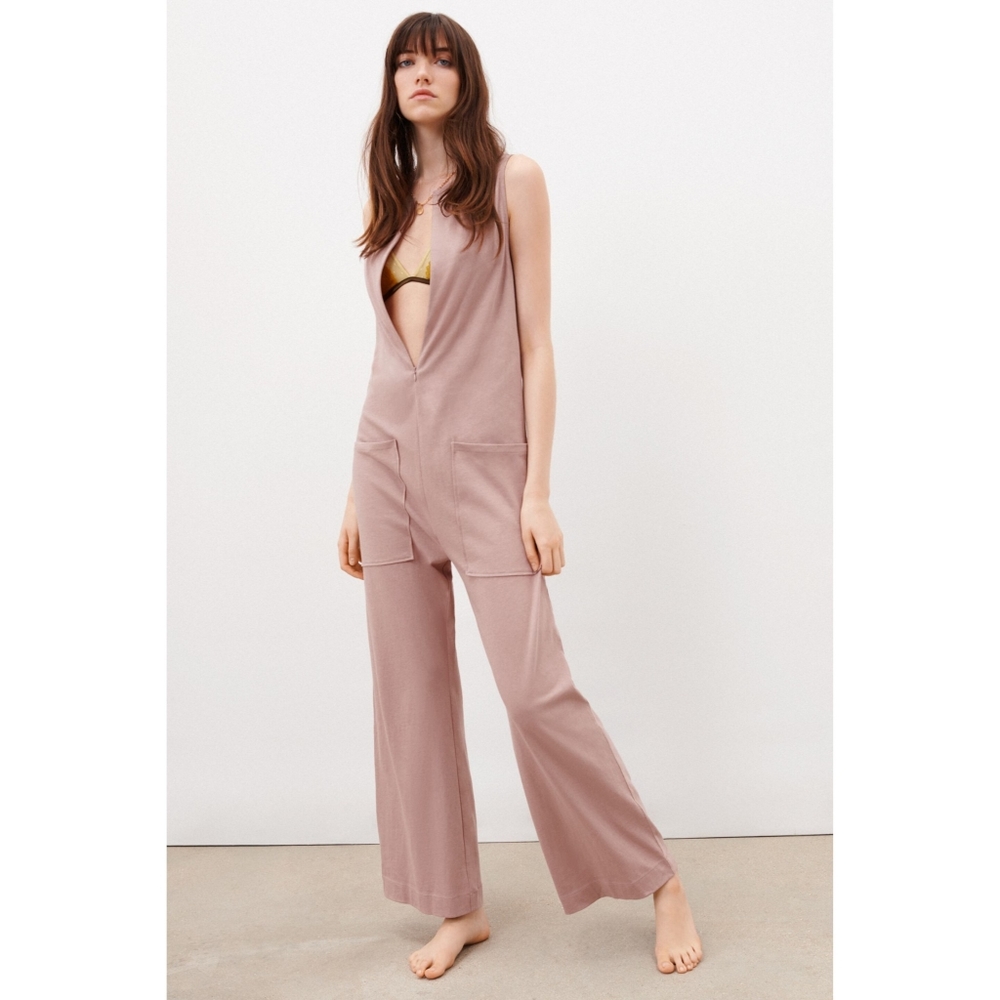 Zara long sleeveless jumpsuit